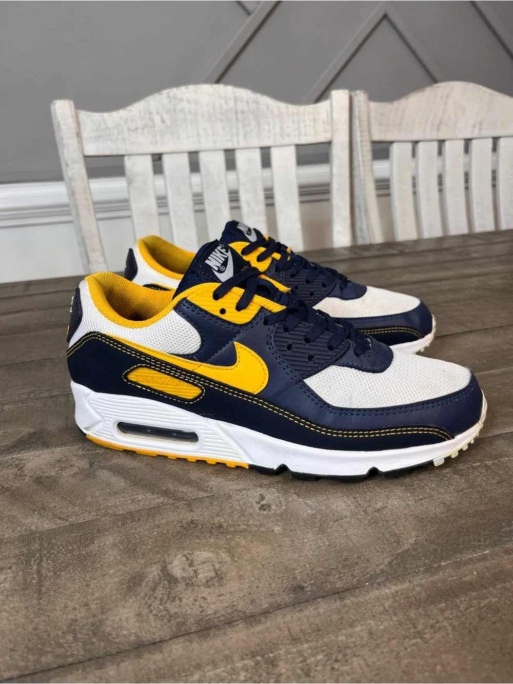 Nike Air Max 90 'Dunk From Above' Maize Michigan Mens Sz 8